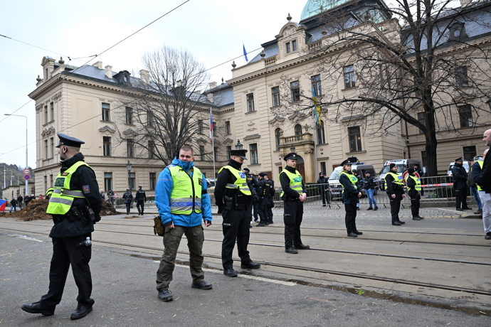 Nespokojení zemědělci přijeli do Prahy demonstrovat proti vládě.