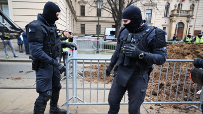 FOTO: Nespokojení zemědělci přijeli do Prahy demonstrovat proti vládě.