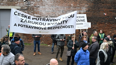 FOTO: Nespokojení zemědělci přijeli do Prahy demonstrovat proti vládě.