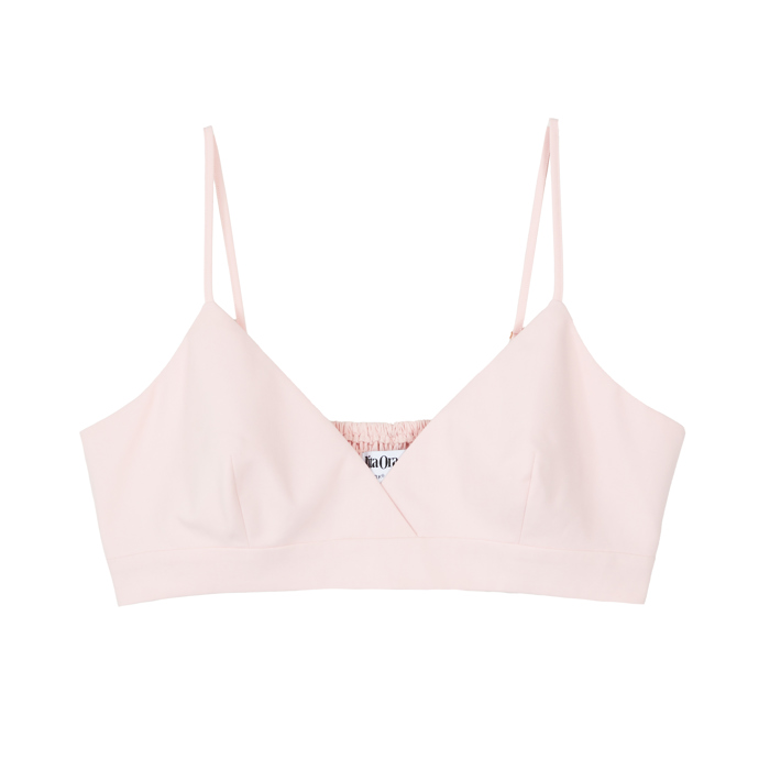 Kolekce Rity Ory pastelově růžovou jen hýří. (Braletka, Primark, 415 Kč)