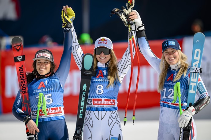Ester Ledecká vyhrála před časem super-G.