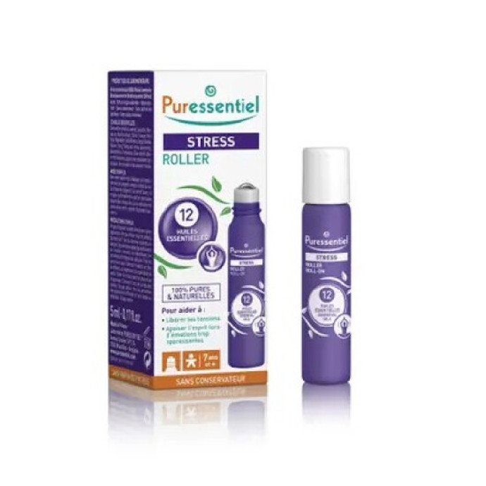 Roll-on proti stresu s levandulí majoránkou  a ylang ylang. (Puressentiel, 269 Kč)