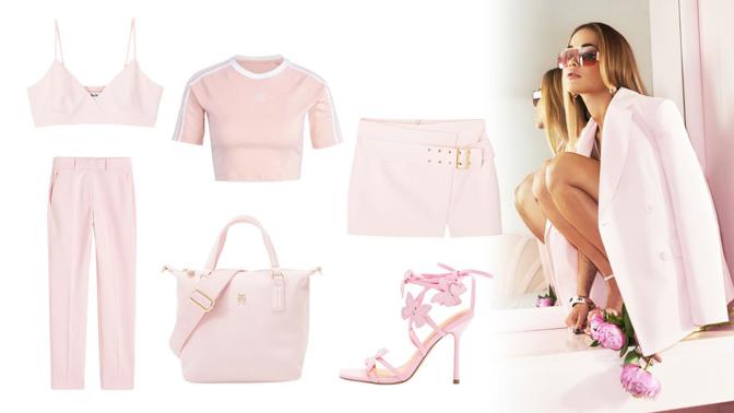 Baby pink je trendem jara 2024: Zpěvačka Rita Ora ji zařadila do své nejnovější návrhářské kolekce