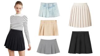 První jarní zkracování: Roztomilé skládané minisukně vyžadují odvahu a dokonalé nohy. Postavu ale umí perfektně omladit
