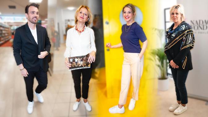 Bílé tenisky v outfitech celebrit: Mareš je kombinuje i s oblekem, Medvecká a Pavlová ke klasickým kalhotám