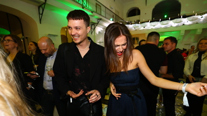 FOTO: Andrea Bezděková si večer užívala.