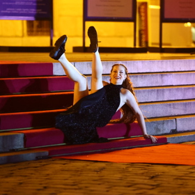 Kateřina Bláhová ztratila rovnováhu.