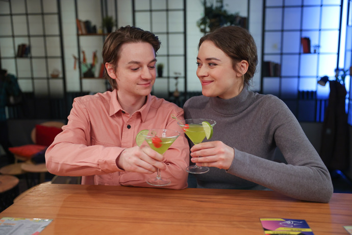 František pozve Lucku na rande.