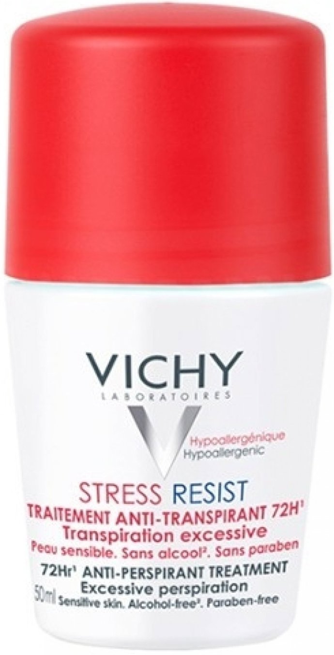 Antiperspirant snižující pocení způsobené stresem. (Vichy, 379 Kč)