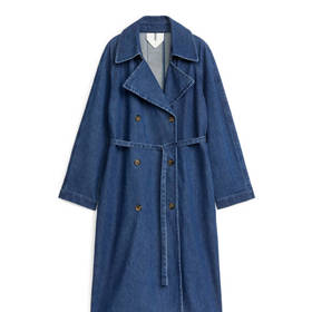 Trenčkot s úzkou vázačkou, Arket, 3 490 Kč