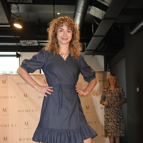 Natálie Otáhlaová byla hvězdou módní přehlídky návrhářky Vlaďky Kouřilové.