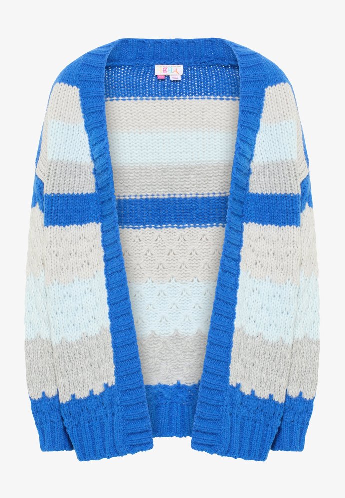 Nadměrnější svetr s pastelových abrvách patří ke stylu vyznavaček novodobého grunge stylu. (Izia, 1 890 Kč)