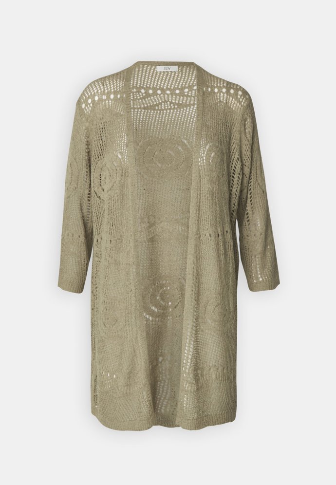 Perfektním prostředkem k vykouzlení stylového vrstvení je kardigan bez zapínání. Zkuste jej přepásat páskem nebo využít vazačky. (JDY, 890 Kč)