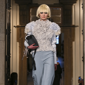 Model z vítězné kolekce Hany Valtové Dandizette.