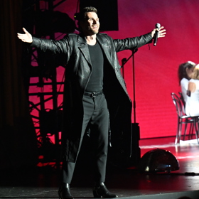 Leoš Mareš si koncert velmi užíval.