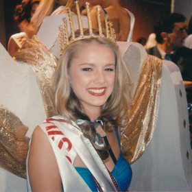 Monika Žídková v roce 1995, kdy se stala Miss České republiky. 