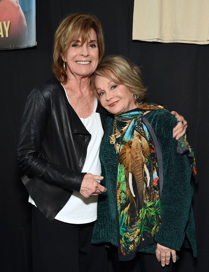 Linda Gray s kolegyní z Dallasu Charlene Tilton, která si zahrála Lucy.