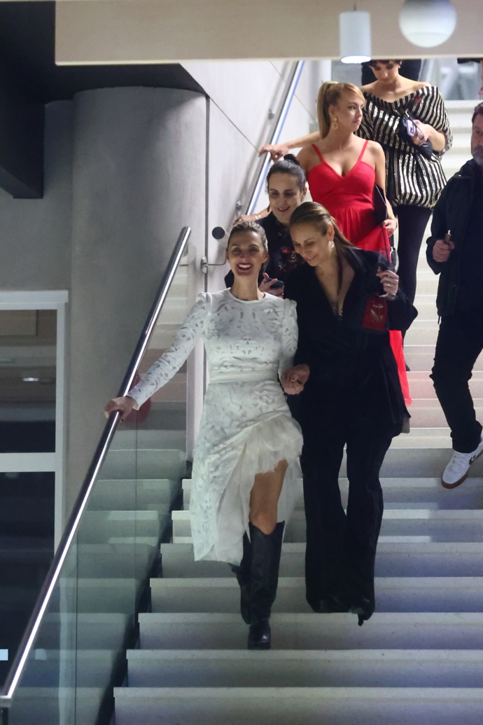 Bára Poláková si slavnostní večer i přes neproměněnou nominaci užívala.