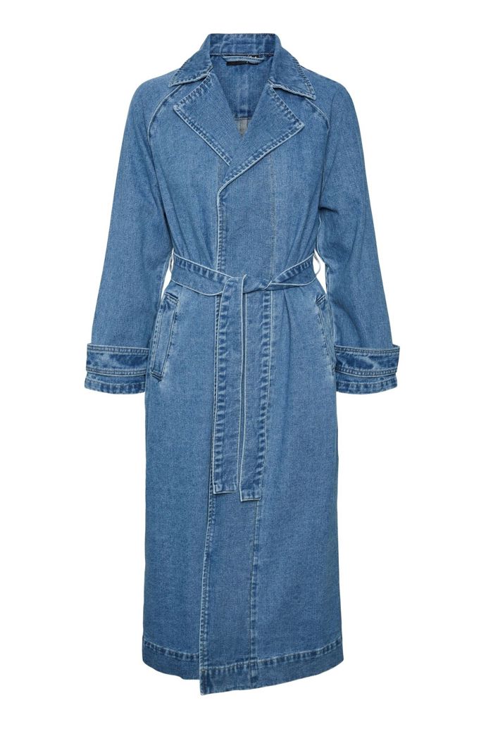 Trenčkot z denimu se skrytým zapínáním, Vero moda, 2 790 Kč.