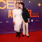 Bára Poláková na Anděly dorazila s hercem a zpěvákem Janem Cinou.