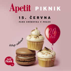 Součástí Apetit pikniku 2024 bude také velkolepá oslava 20. narozenin populárního časopisu Apetit.
