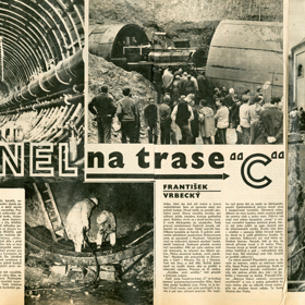 Dobová reportáž z roku 1970 o prvním raženém úseku na trati C v oblasti Pankráce.