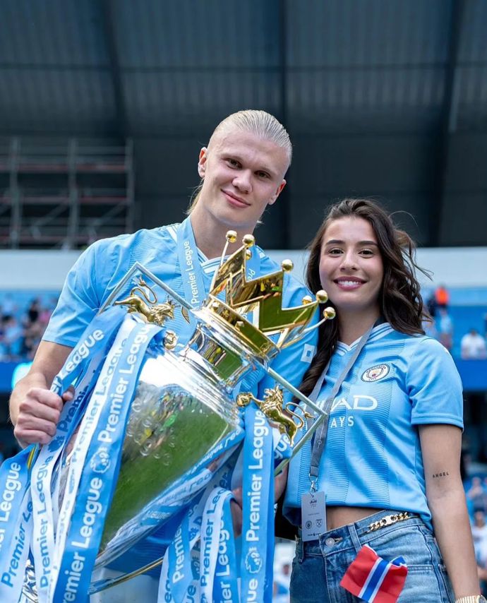 Erling Haaland s dlouholetou partnerkou Isabel Haugseng Johansen