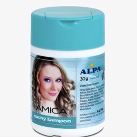 redaktorka Veronika je věrná levnému, ale fungujícímu typu od značky Alpa. Suchý šampon Amica stojí 39 Kč.