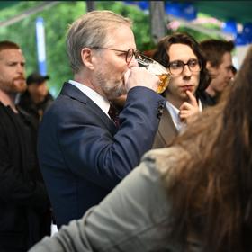 Dobře se bavil i Petr Fiala. 
