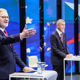 Petr Fiala útočil na Andreje Babiše.