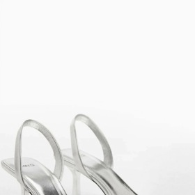 Metalické sandále, Mango, 899 Kč