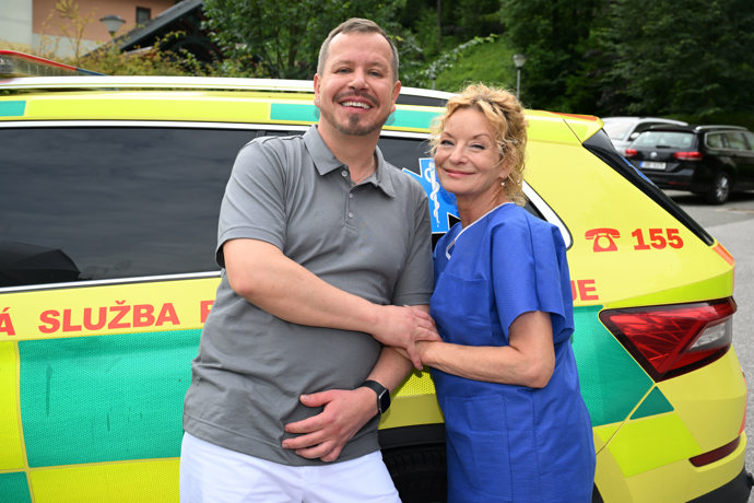 Vilma Cibulková na akci Anděl mezi zdravotníky.