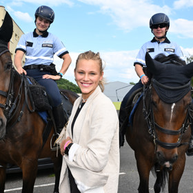 Veronika Sandholzová měla dobrou náladu. 