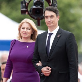 Elegantní Zuzana Čaputová s bývalým partnerem Jurajem.