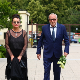 Luděk Sobota s manželkou.