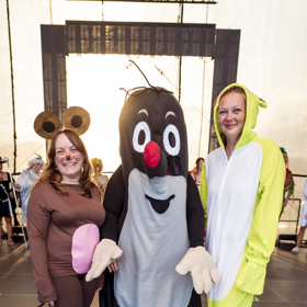 Na letním festivalu letos nechyběl ani Krteček se svými kamarády.