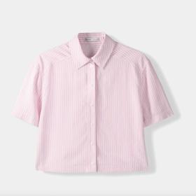 Růžová krátká košile, Bershka, 499 kč