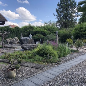 Zahrádka Dalibora Jandy, kde jsme dělali rozhovor.