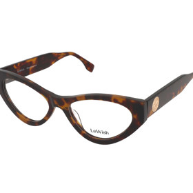 Dioptrické brýle užšího tvaru kočičích očí s ozdobným kovovým prvkem od značky LeWish, prodává Alensa.cz. (4 299 Kč)