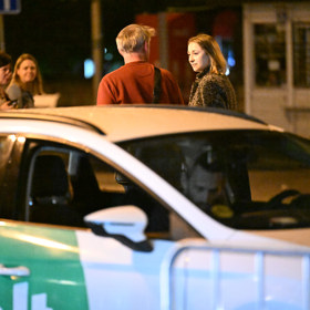 Jiří Dvořák společně se svým doprovodem se rozloučil s přáteli. 