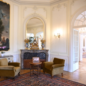 Před krbem rád sedával T. G. Masaryk.