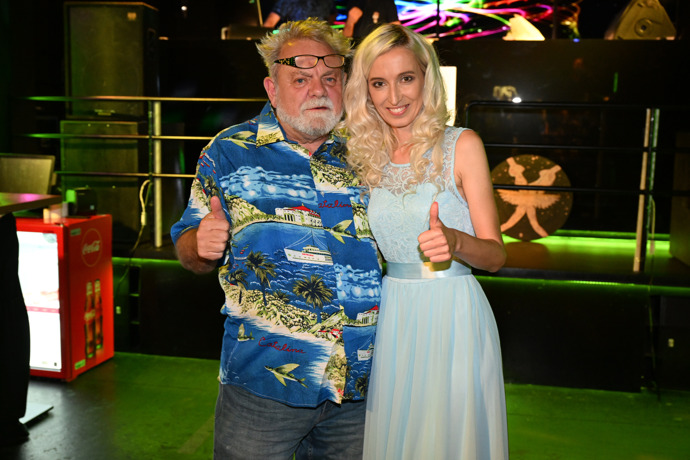 Václav Upír Krejčí s Lucií Junkovou