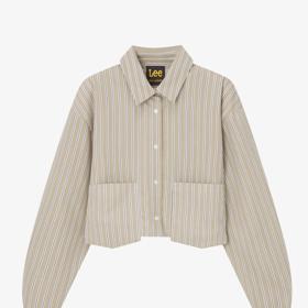 Proužkovaná košile s kapsami, Lee fot Pull&Bear, 559 Kč