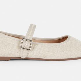 Lněné balerínky s páskem, Primark, 310 Kč