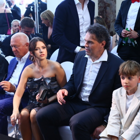  Dominika s Jaromírem na přehlídce Zuzany Lešák Černé.