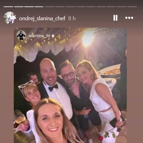 Ondřej Slanina si svou svatbu užíval.