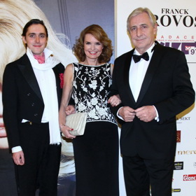 Karel Heřmánek s manželkou Hankou a synem Karlem Heřmánkem mladším.