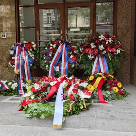 Pietní akce k výročí okupace.