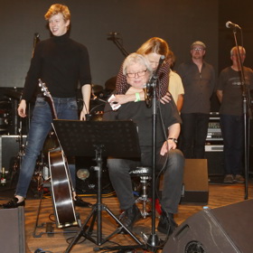 Vladimír Mišík se svou manželkou Evou a synem Adamem také společně koncertují.