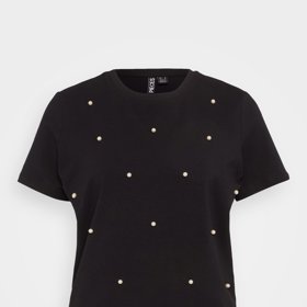 Tričko s perlovými aplikacemi, Pieces, 690 Kč